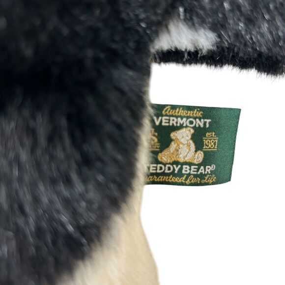 Vermont Teddy Bear Flat Cow Print Teddy Bear 13" Hand Made USA Authentic - Picture 4 of 7